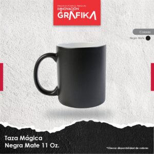 Taza Mágica Negra Mate